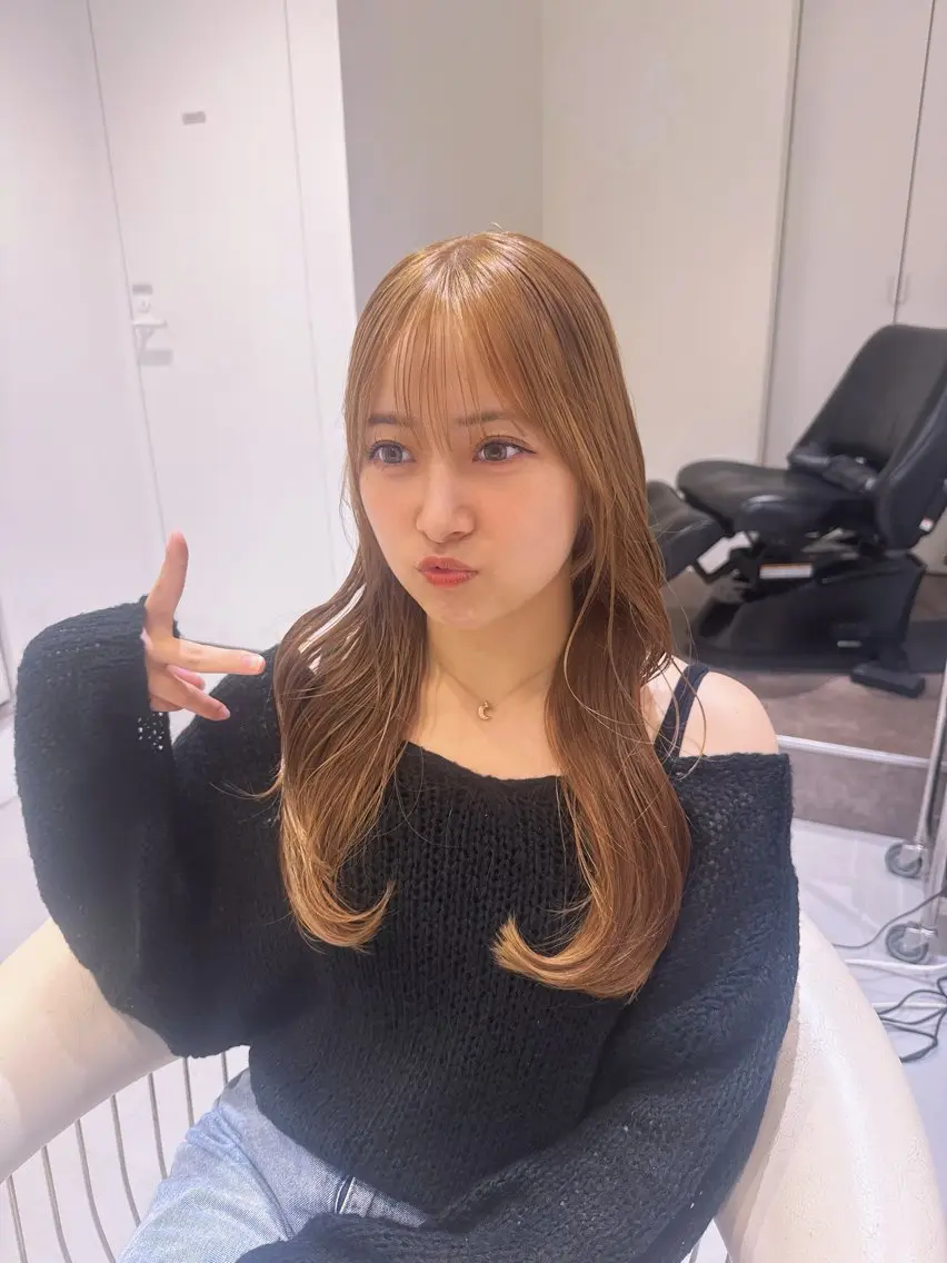 ロング カラー ベージュカラー ブリーチ ブラウンカラー ブラウンベージュ 透明感カラー カット ヘアカラー トリートメント 💎透明感カラー特化 💎TAISEIのヘアスタイル