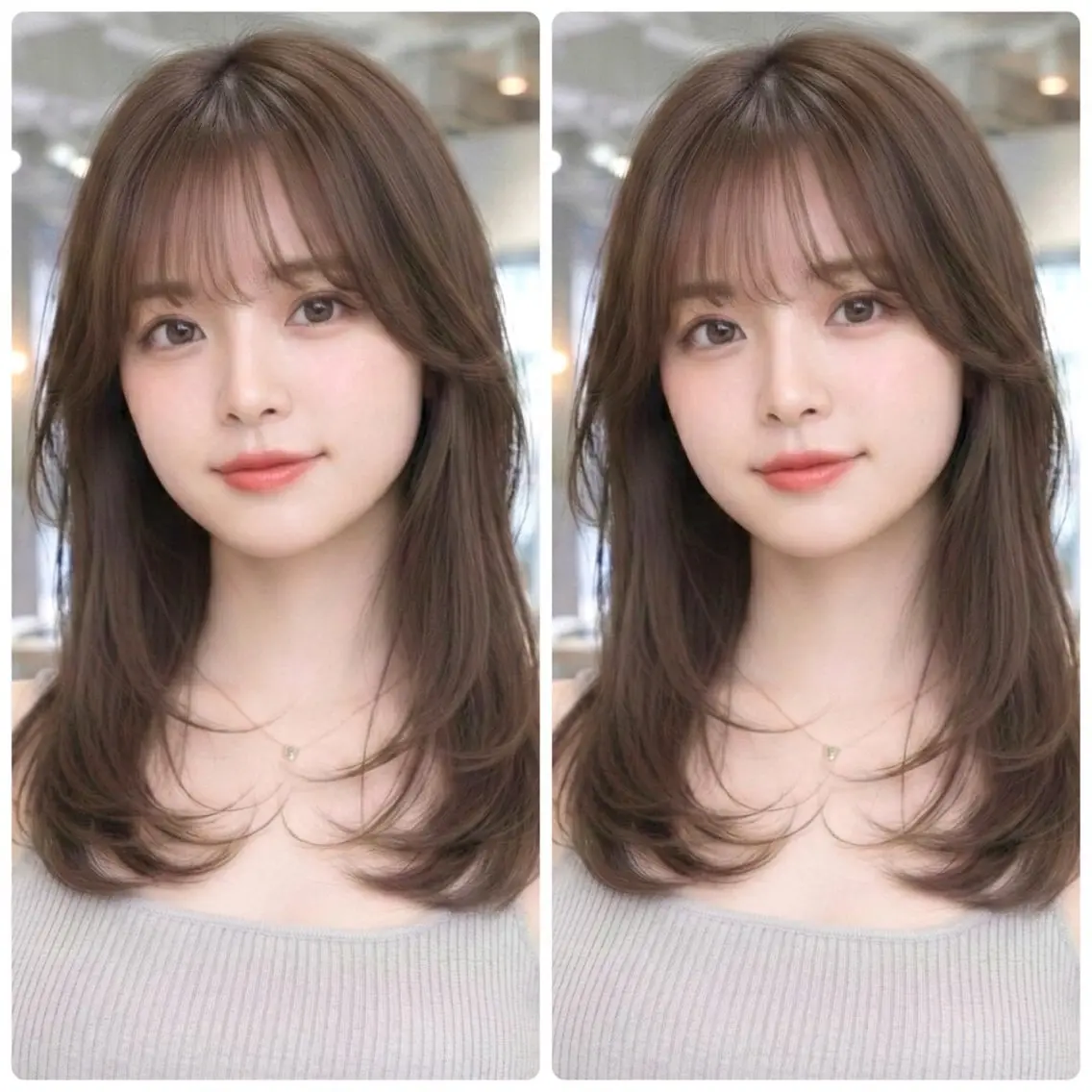 セミロング レイヤーカット ローレイヤー カット トリートメント 2ヵ月先までまとまる レイヤー🫧若葉🪞のヘアスタイル
