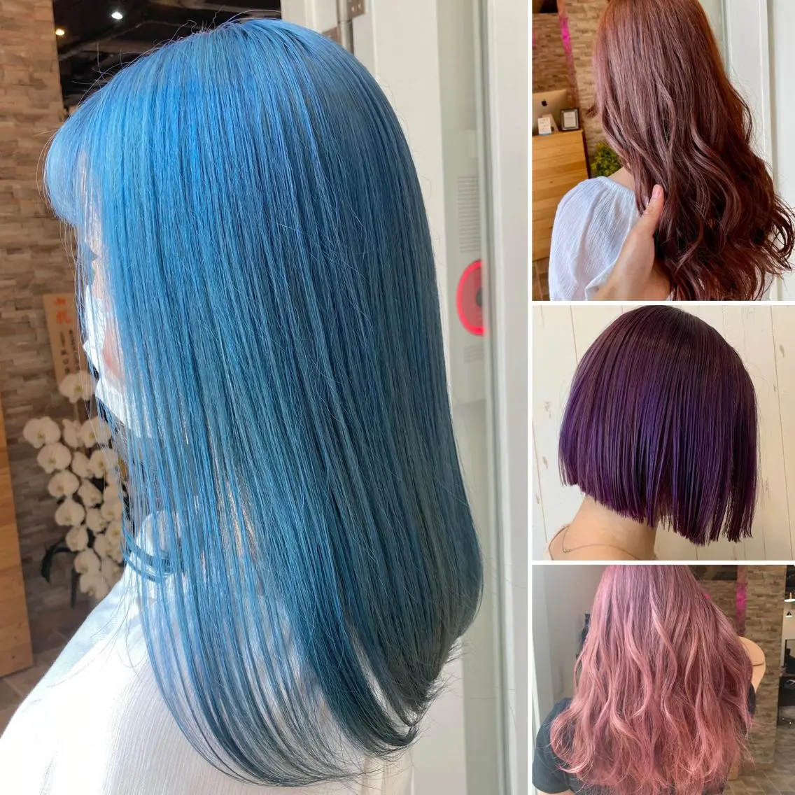 セミロング カラー ヘアカラー&縮毛矯正 STAR☆RIVERのヘアスタイル