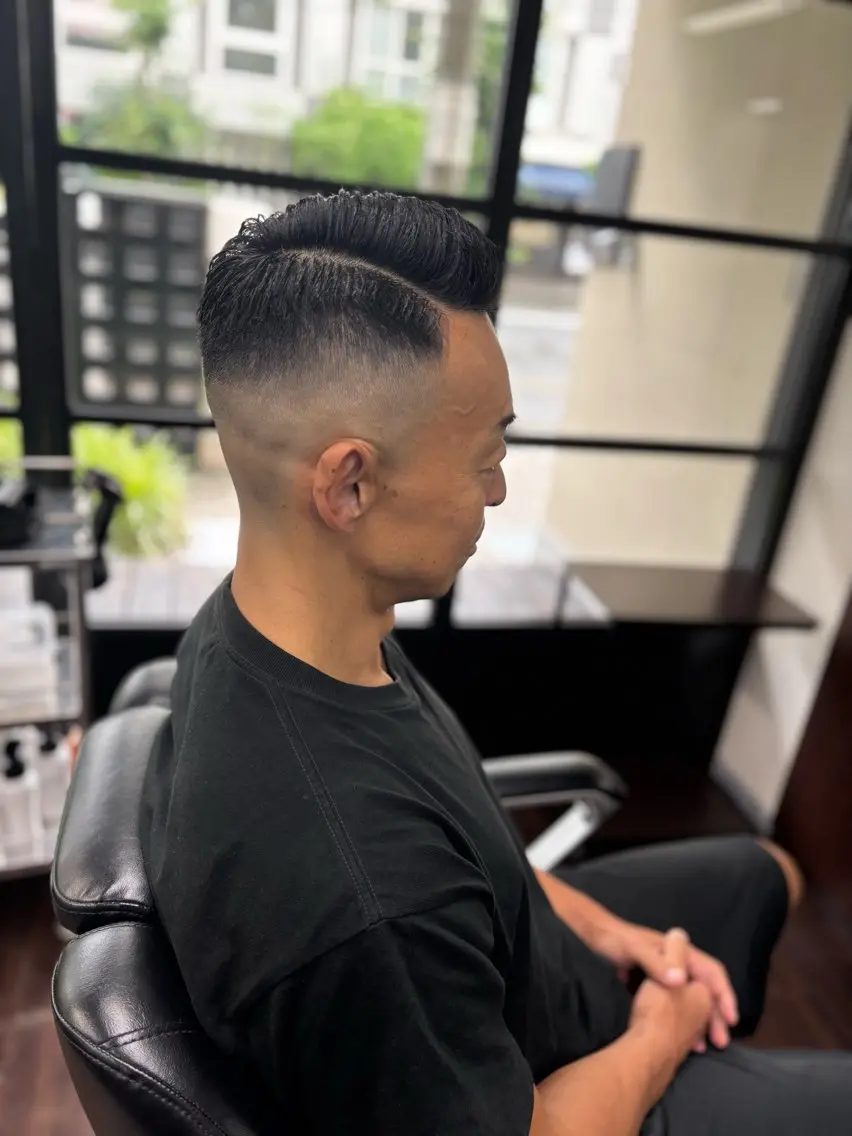 ショート メンズ フェードカット スキンフェード 則光 諒一のヘアスタイル