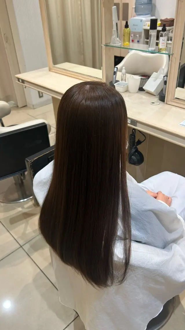 日吉限定🎀ワンカラー(ブリーチなし)＋1stepトリートメントの写真