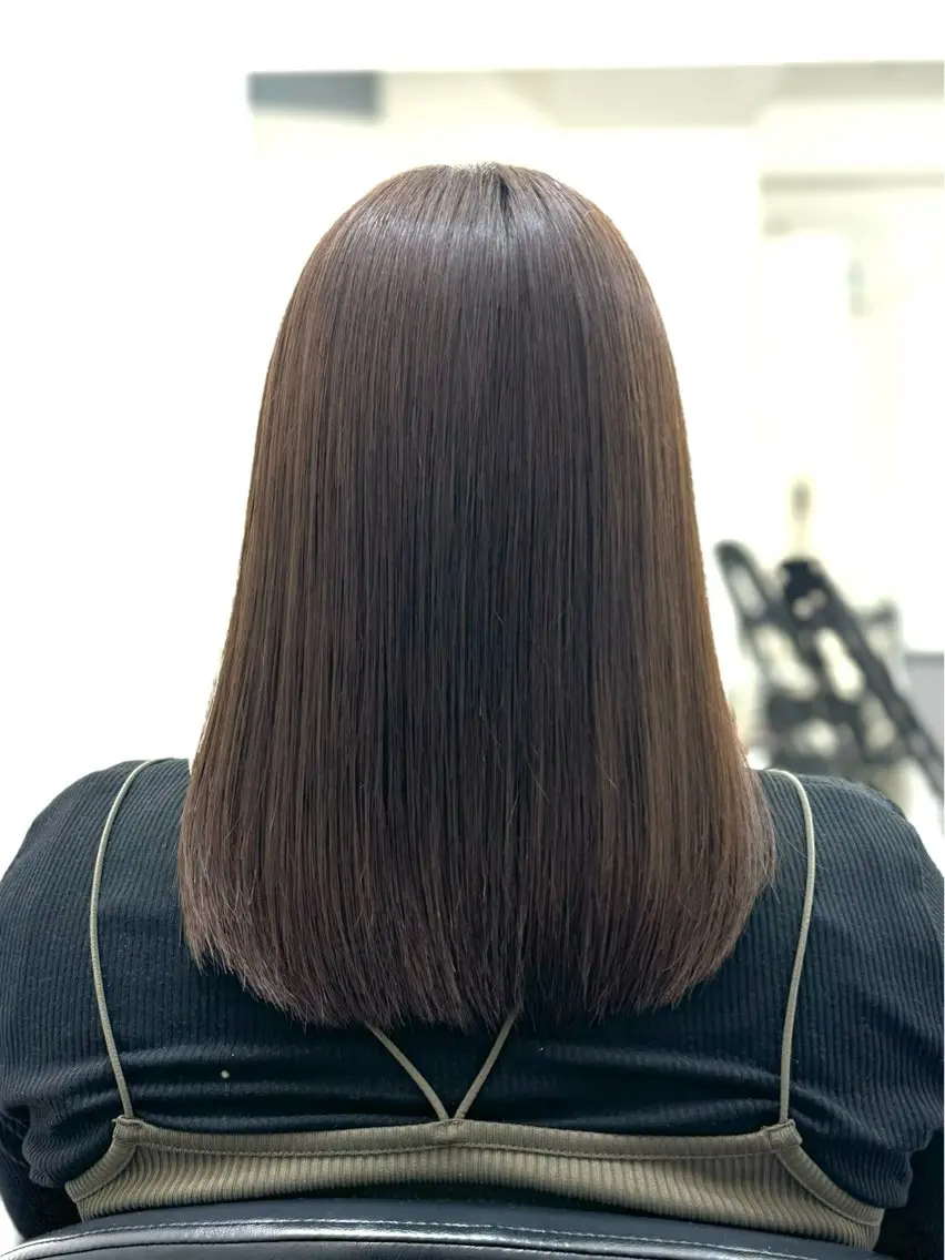 ミディアム 福井 莉帆のヘアスタイル