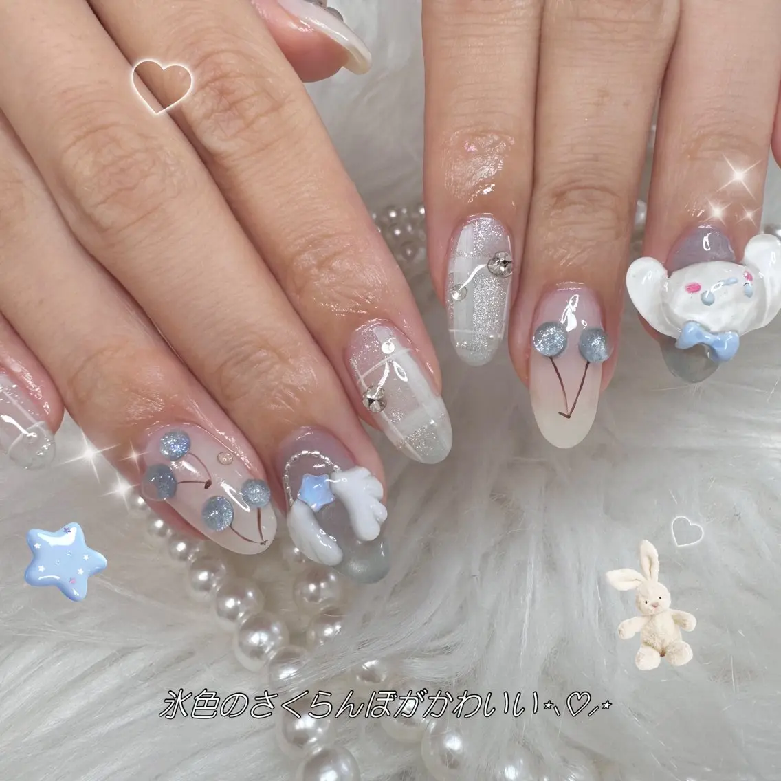 ネイル ハンドネイル La neige* yuki 🐩🌙のネイルデザイン