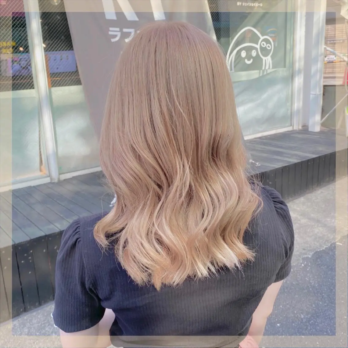 ロング カラー ヘアアレンジ メンズ キッズ ブリーチの髪様 MASATOのヘアスタイル