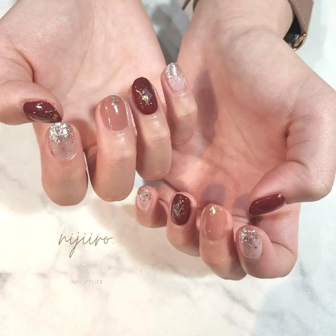 ネイル ハンドネイル nijiiro🌈 サトウのネイルデザイン