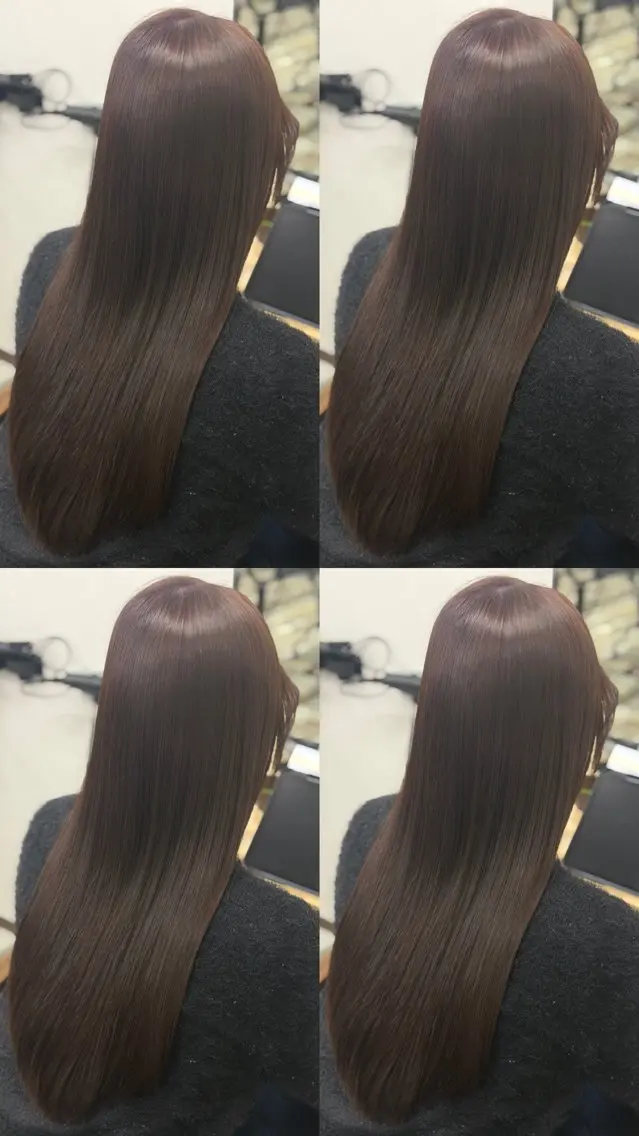 ロング ヘアカラー トリートメント 髪質改善🪽 森川☜ ☜ のヘアスタイル