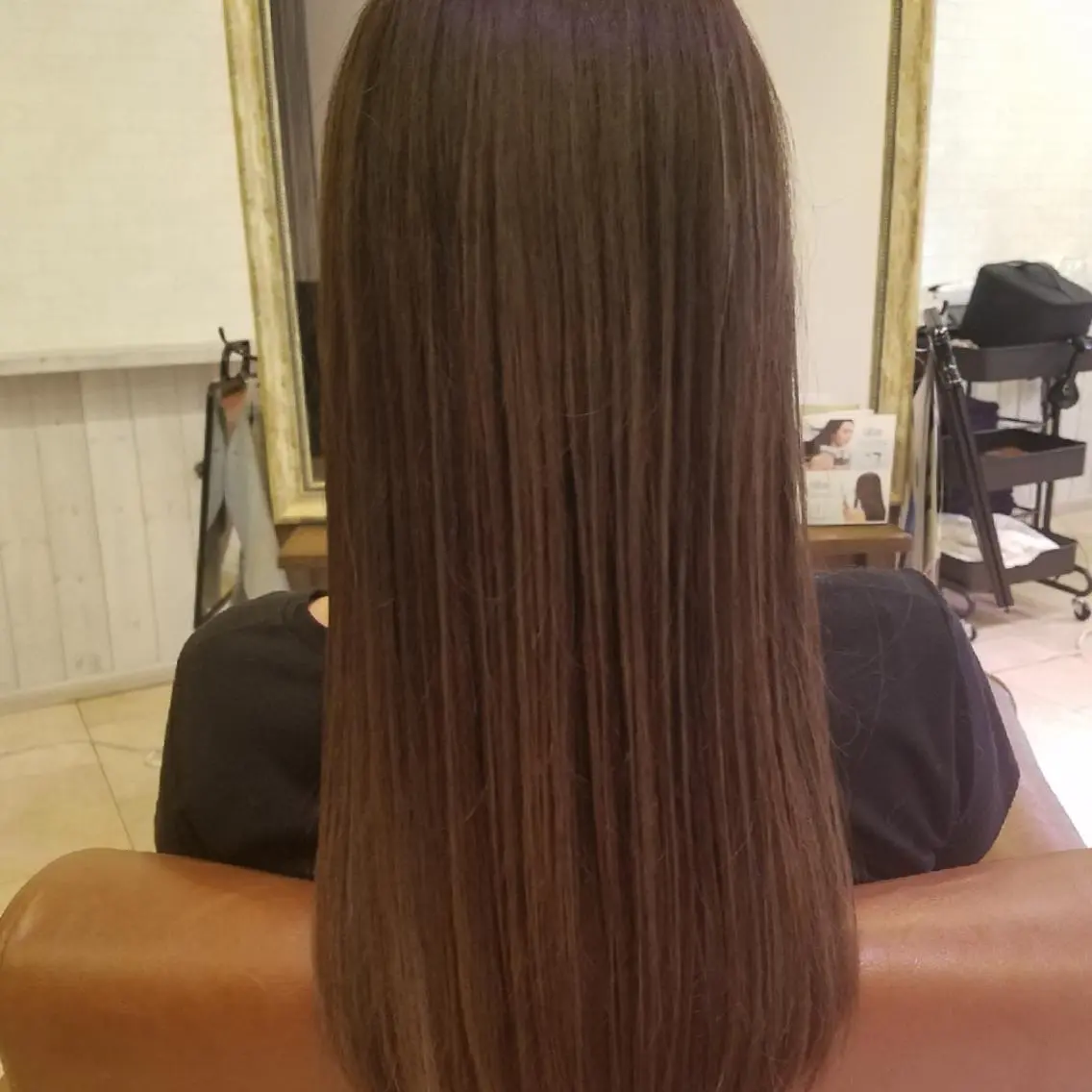 ロング 縮毛矯正 坂本 純子のヘアスタイル