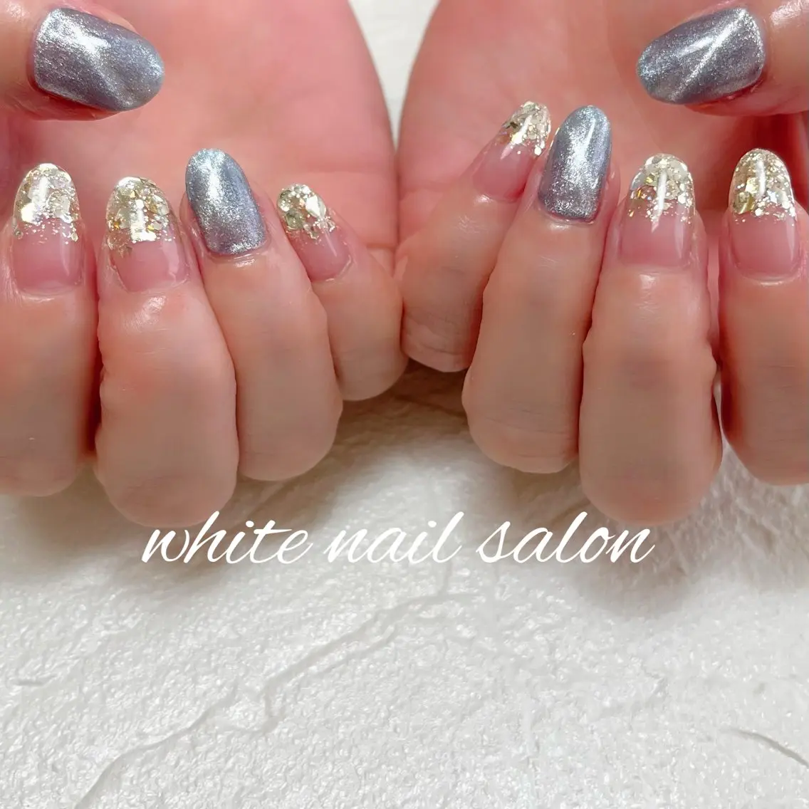 ネイル ラメ(グリッター) ハンドネイル white nail salonのネイルデザイン
