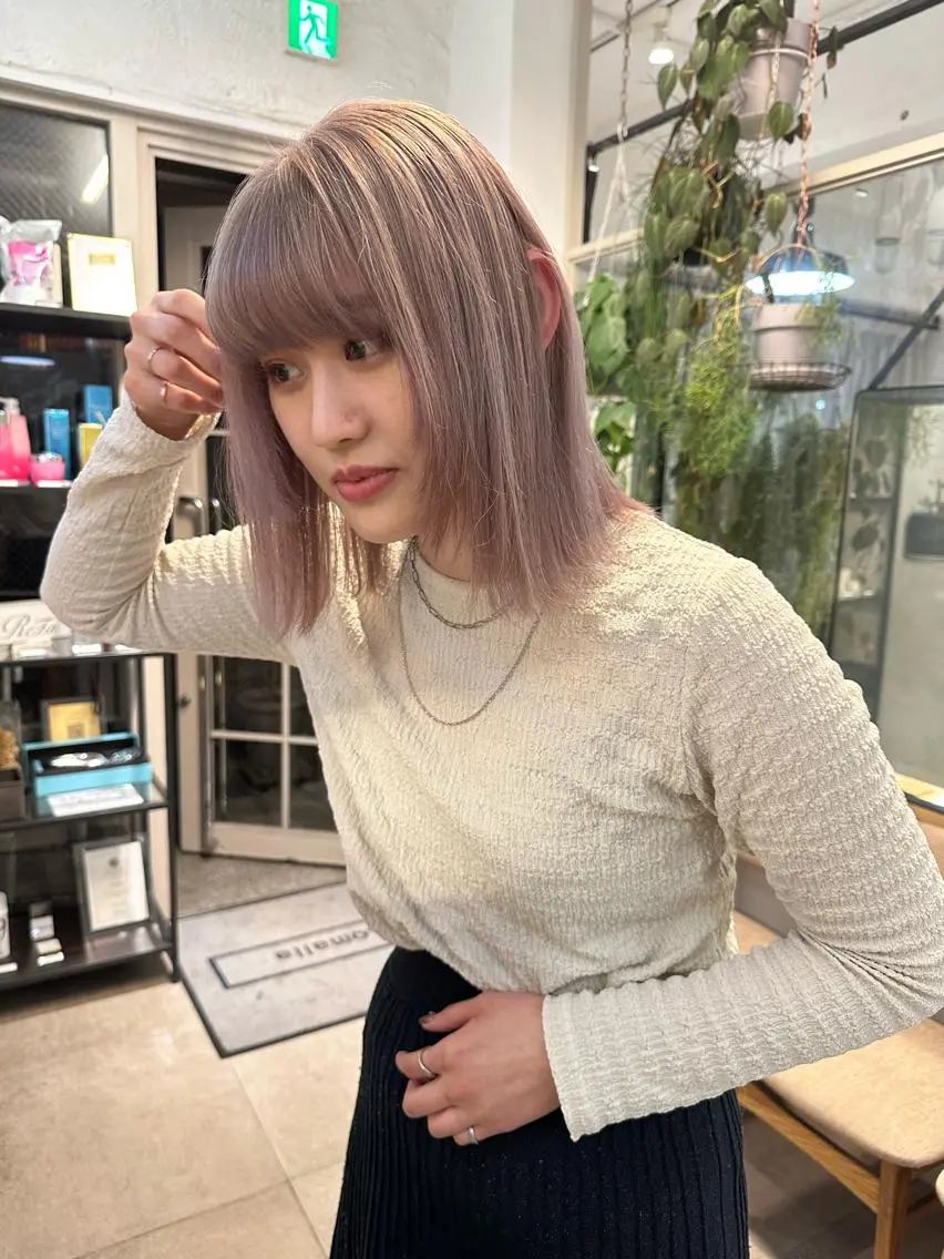 🎓学割U24🫧Wカラー(ケアブリーチ+ケアカラー)※クイックトリートメント付きの写真
