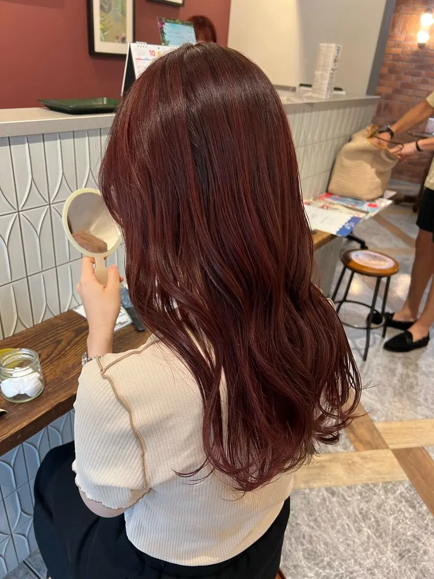 ロング カラー 韓国スタイル🇰🇷 annaのヘアスタイル