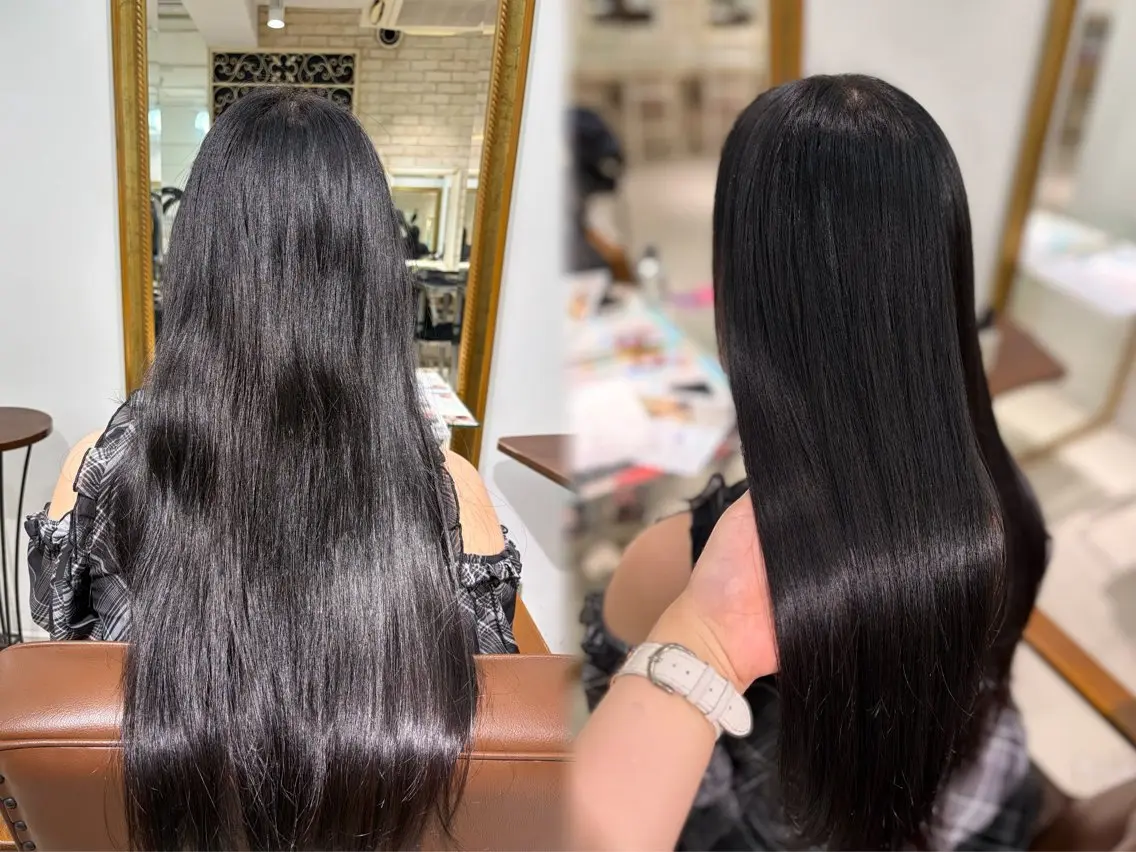 ロング 縮毛矯正 縮毛矯正 巻ける🫧縮毛矯正 💞はな🎀のヘアスタイル