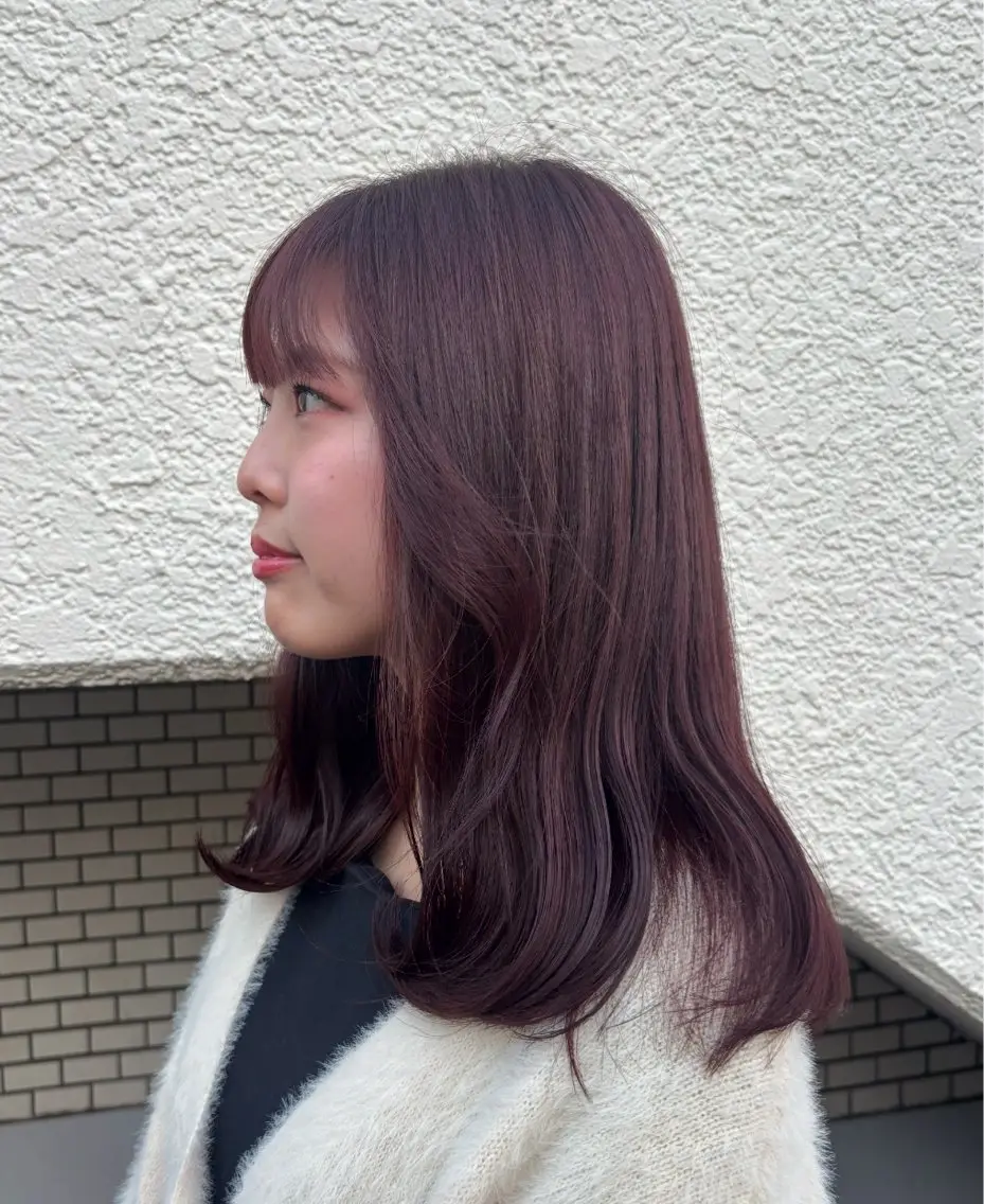 ミディアム 新宿/縮毛矯正/ 髪質改善/りこのヘアスタイル