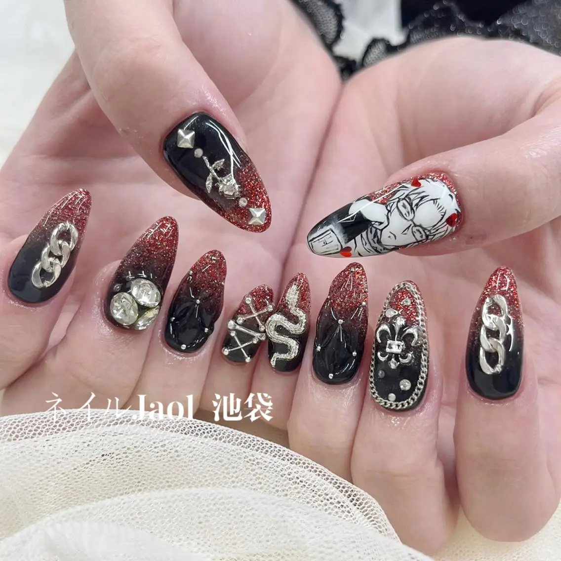セミロング ネイルJaol 池袋のネイルデザイン