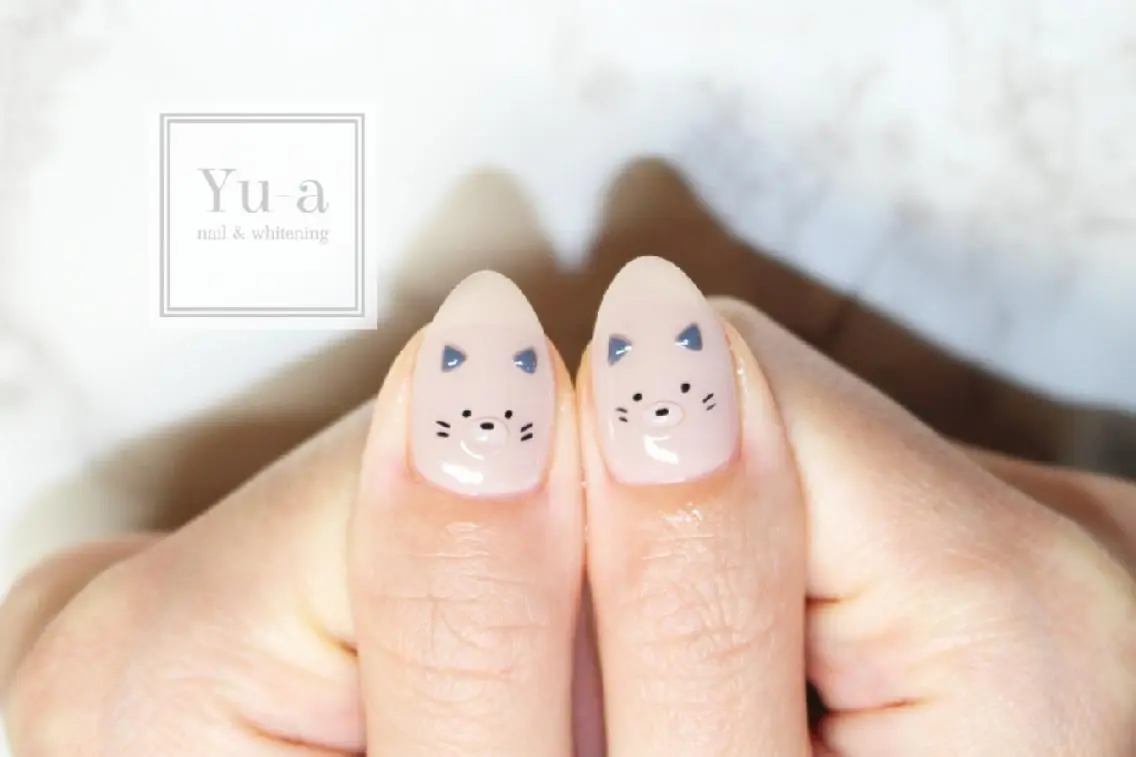 ネイル ホワイト ハンドネイル yu-a☆   柏ネイルのネイルデザイン