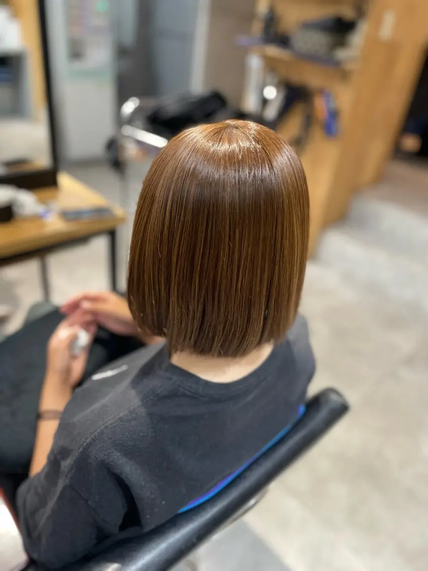 ショート 縮毛矯正 オガワ カエデ🦋のヘアスタイル
