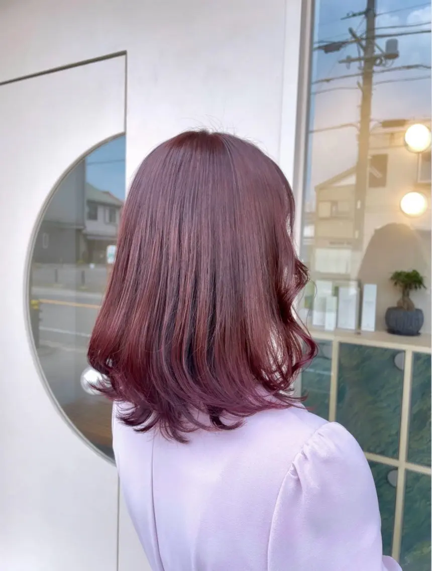 ミディアム カラー tim hinaのヘアスタイル