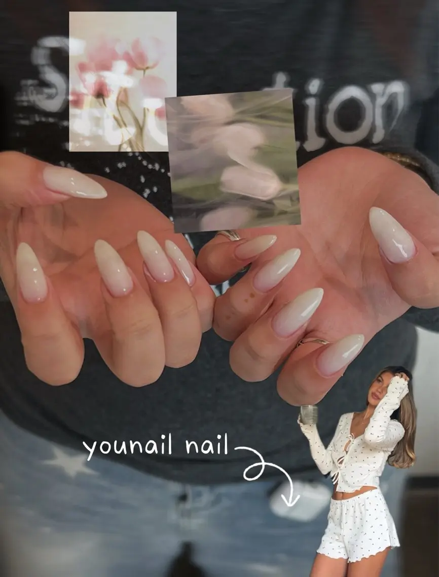 ネイル ロングネイル ワンカラーネイル シンプルネイル 夏ネイル ハンドネイル younail nannanのネイルデザイン