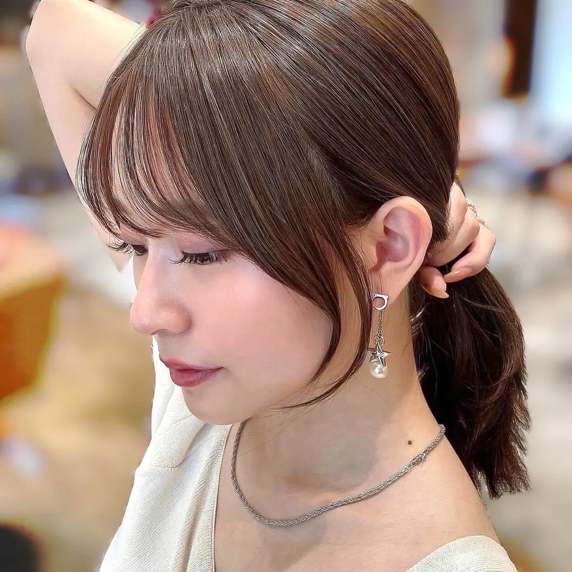 ミディアム 🧡くびれヘア/前髪 顔周り🧡久原結衣のヘアスタイル