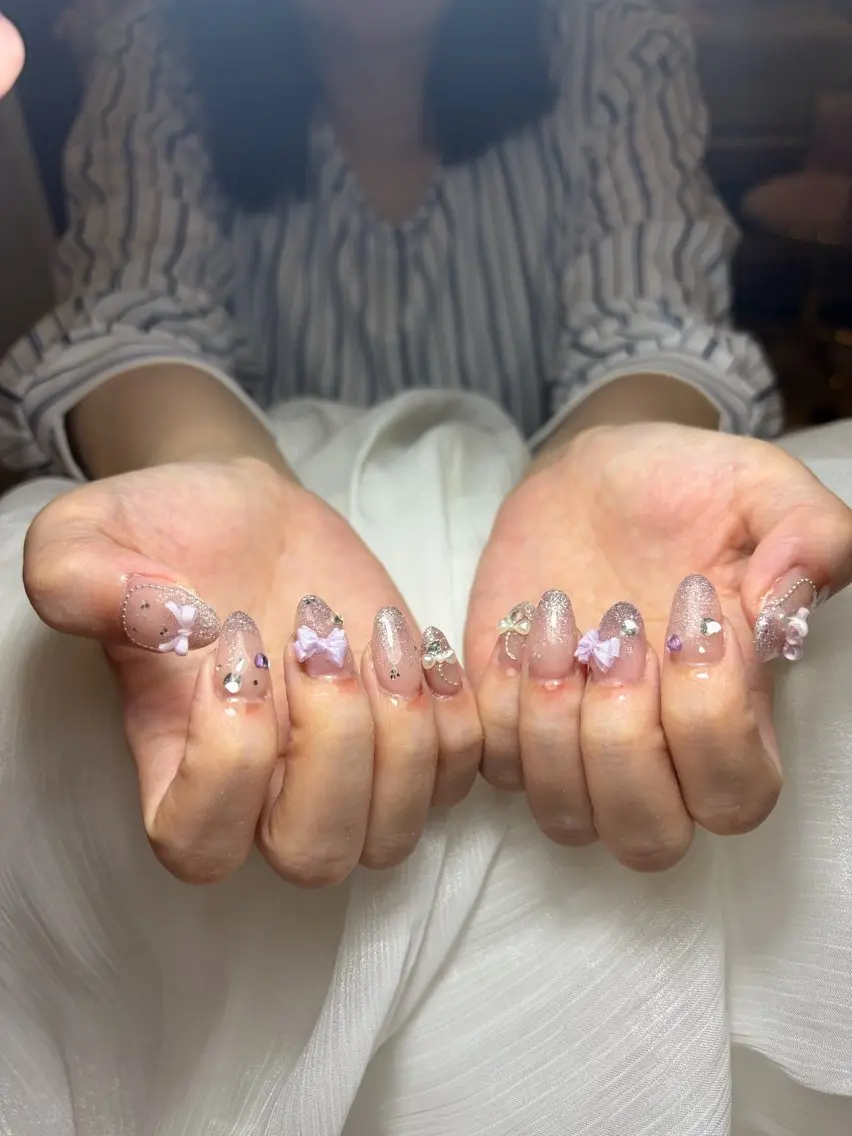 ネイル ハンドネイル ハンドケア 🎀 アネラ しま  🎀のネイルデザイン