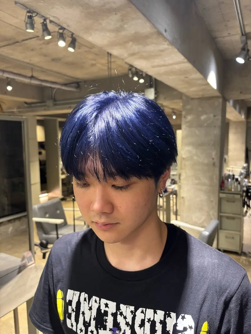 ショート カラー メンズ ヘアカラー リュウザキ シオンのヘアスタイル