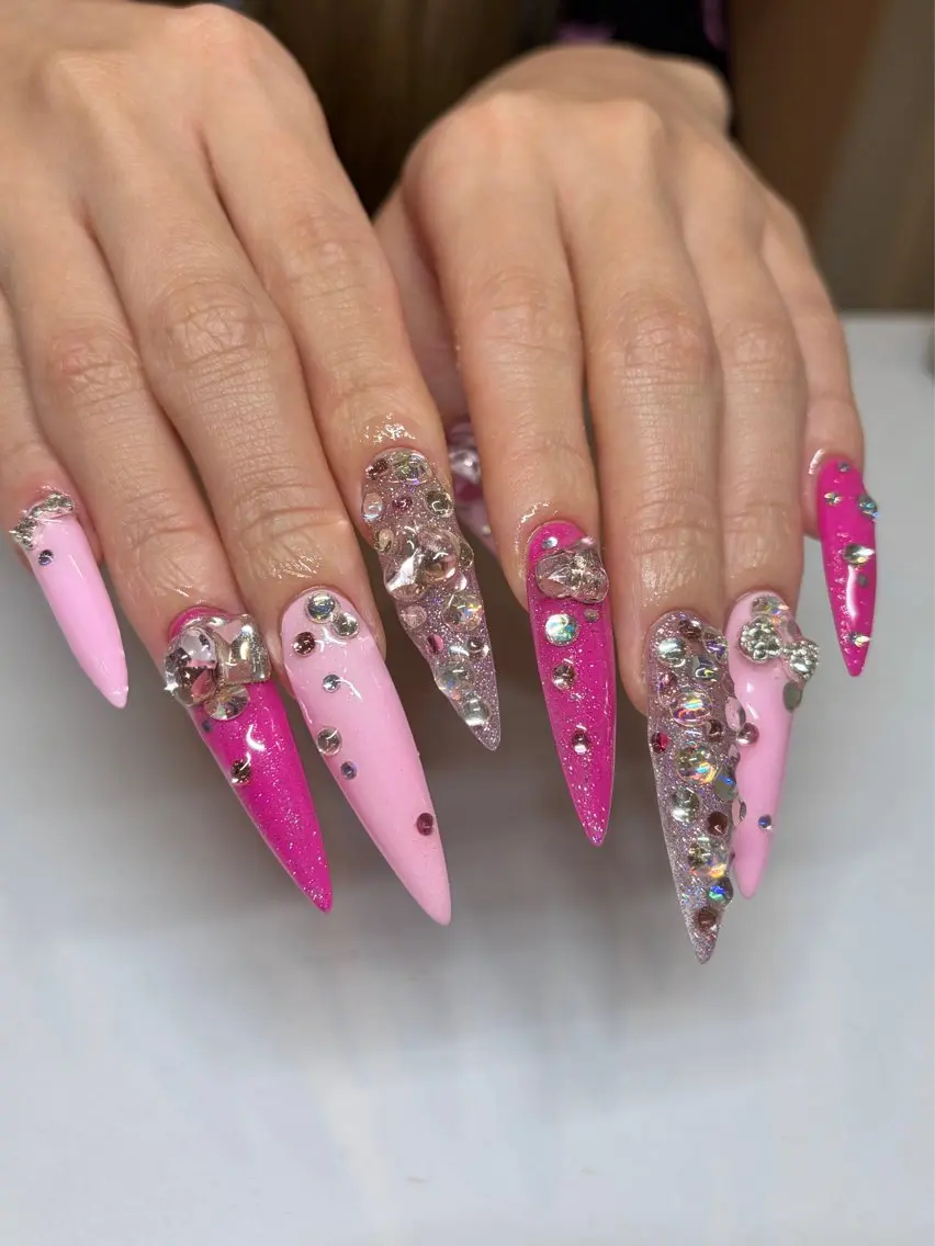 ネイル ピンク スカルプネイル ハンドネイル AOI💫 nailのネイルデザイン