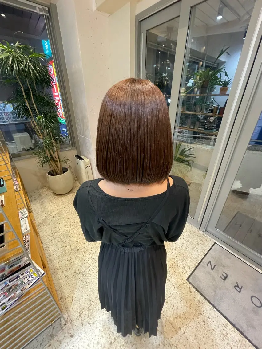 ミディアム カラー 土橋 香のヘアスタイル