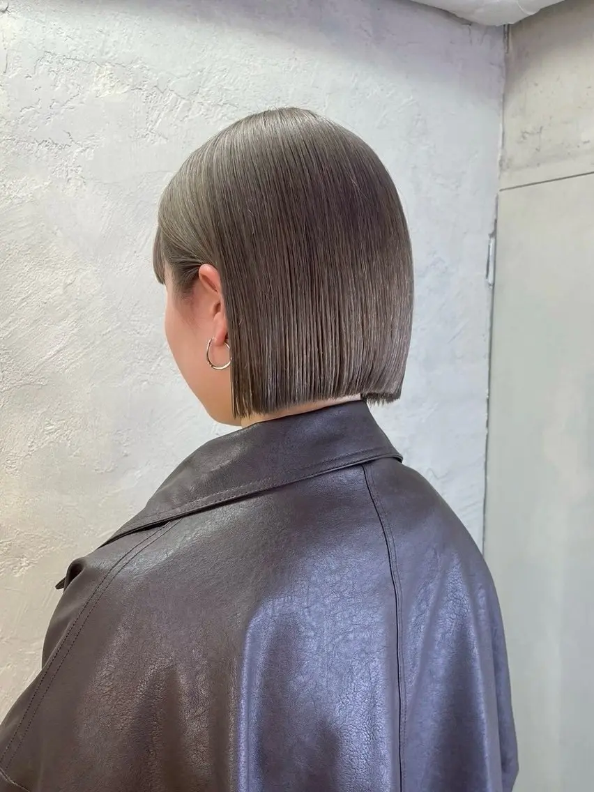 ミディアム カラー ヘアアレンジ ヘアカラー トリートメント ボブ×艶カラー 特化・リクト💥のヘアスタイル