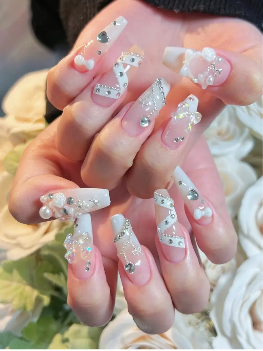 ネイル アートネイル べっ甲ネイル チークネイル 長さ出し フラッシュネイル ハンドネイル ハンドケア For you. Nail Salonのネイルデザイン
