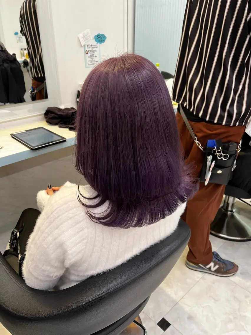 ミディアム カラー ヘアカラー トリートメント ブリーチカラー 🩵MIZUKIのヘアスタイル