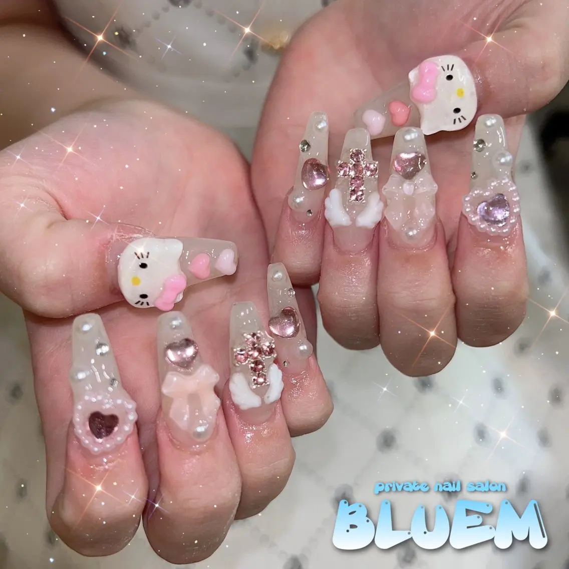 ネイル ハンドネイル BLUEM なな🐶のネイルデザイン