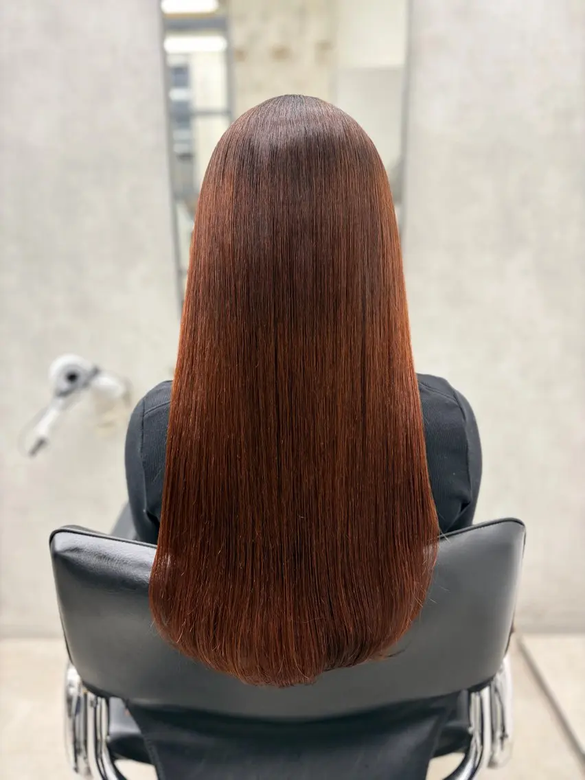 ロング カラー 髪質改善 縮毛矯正 トリートメント ヘアカラー 縮毛矯正 トリートメント すぐ巻ける縮毛矯正 🍀勝倉　麗のヘアスタイル