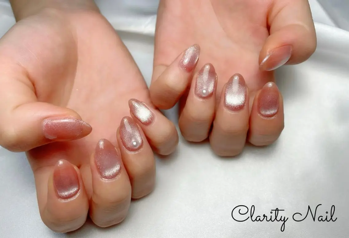 ネイル マグネットネイル ワンカラーネイル ハンドネイル Clarity Nailのネイルデザイン