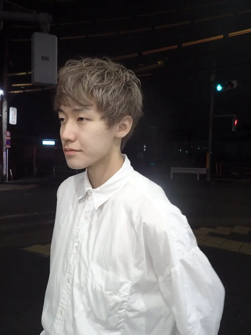 カラー メンズ OjOmano ケンタのヘアスタイル