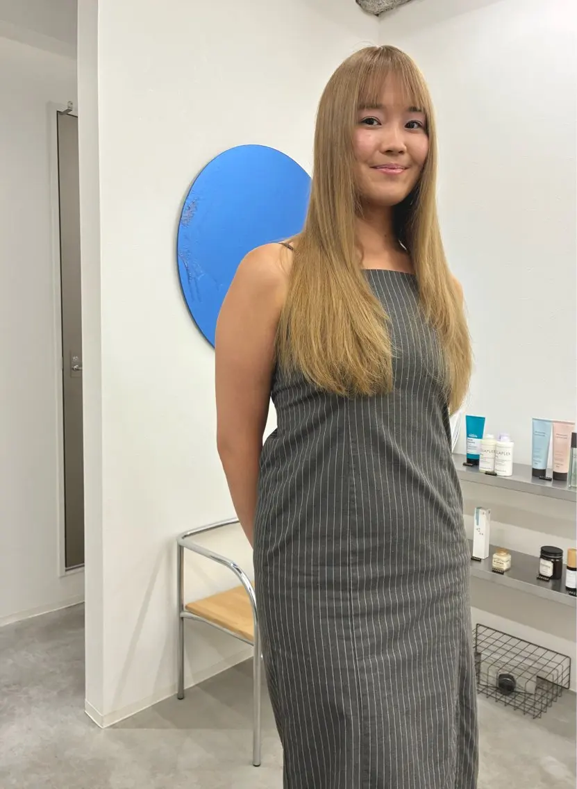ロング カット ヘアカラー トリートメント KEPKA ヤマグチ 天神 今泉のヘアスタイル