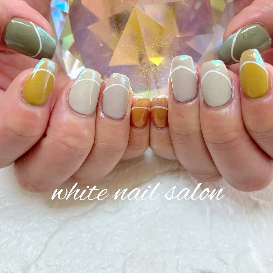 ネイル フットネイル 持ち込み ハンドネイル white nail salonのネイルデザイン