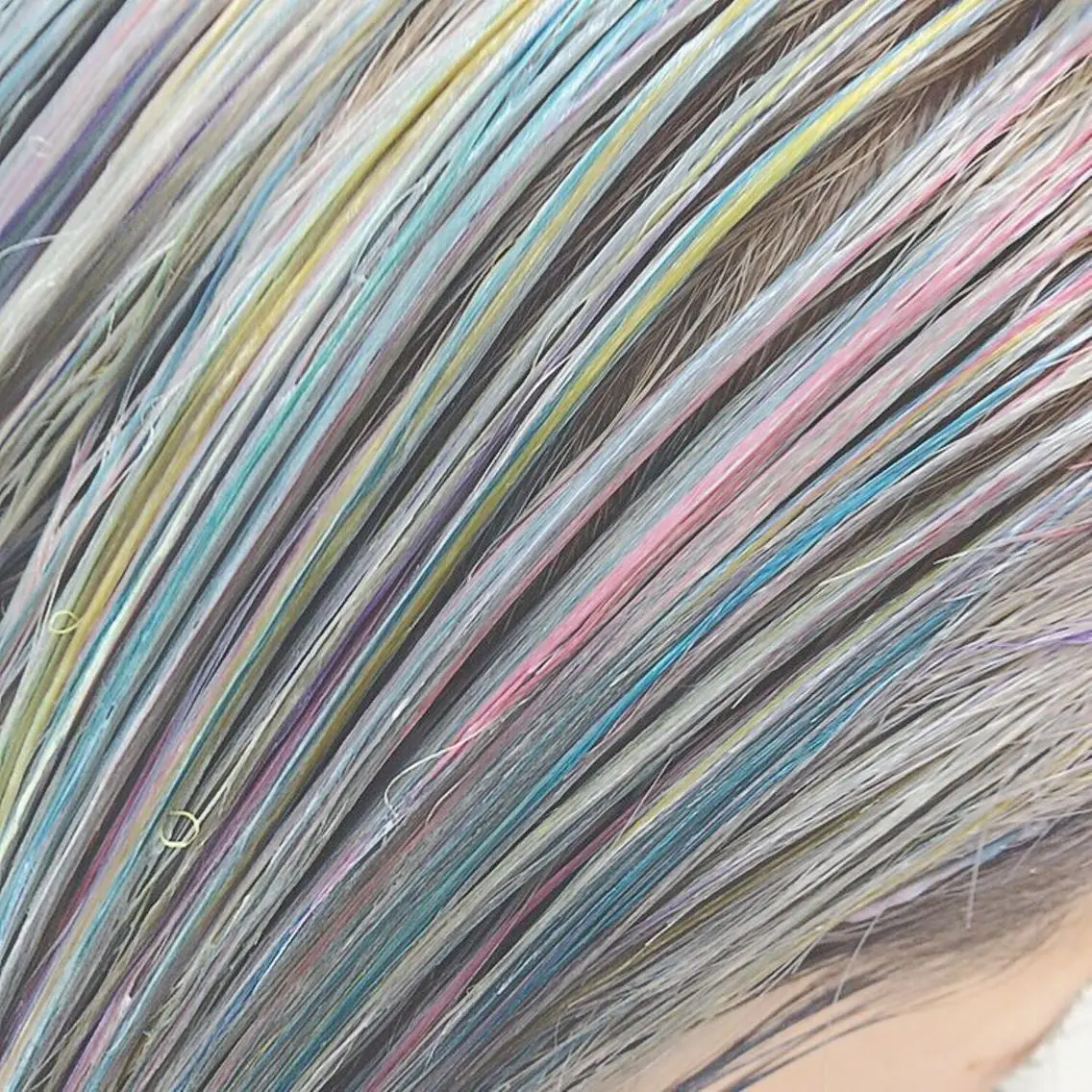 ミディアム カラー ヘアアレンジ ユニコーンカラー ハイトーン特化🤍 浦住のヘアスタイル