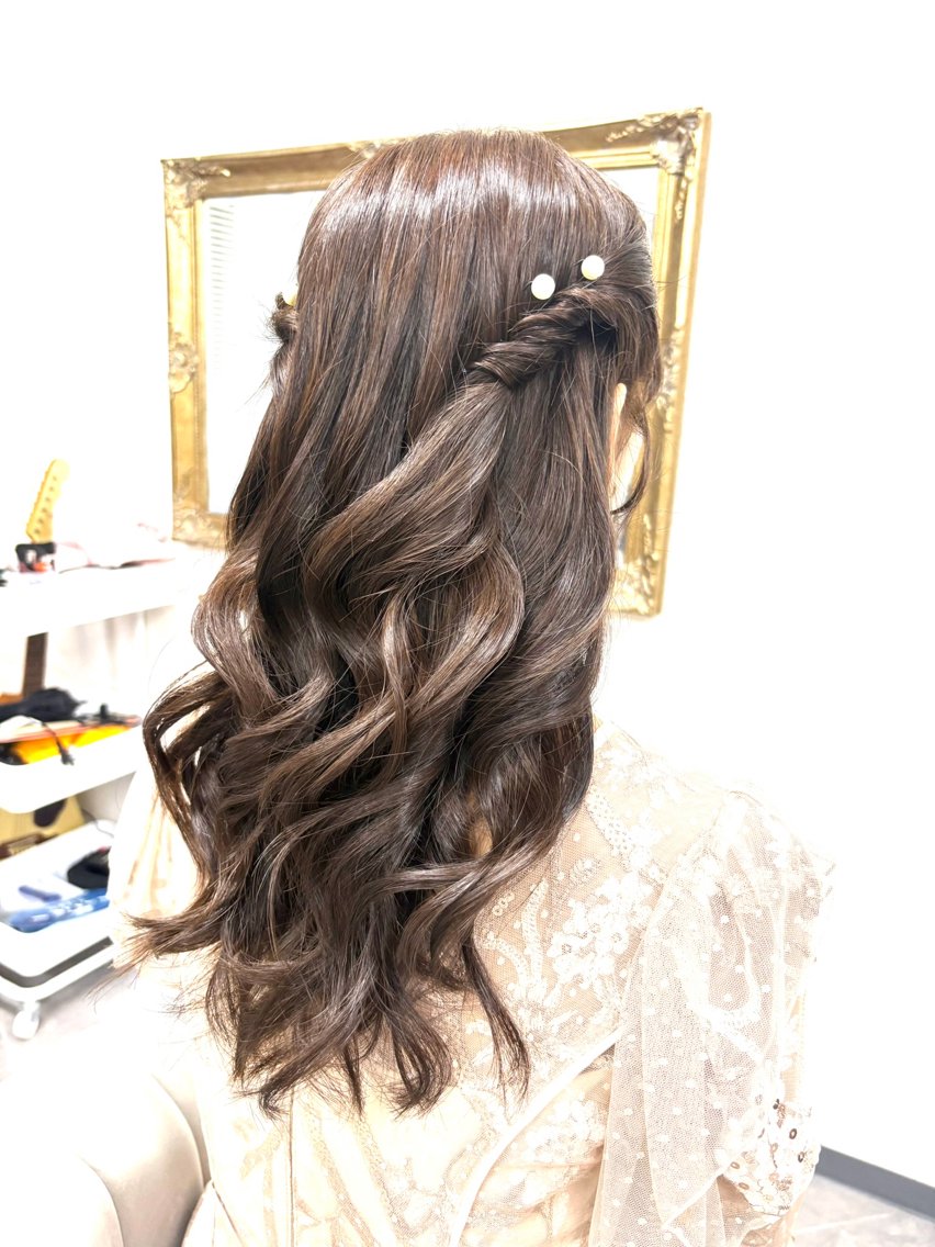ヘアアレンジ 結婚式・ブライダル ヘアセット ヘアサロン ミカヅキのヘアスタイル