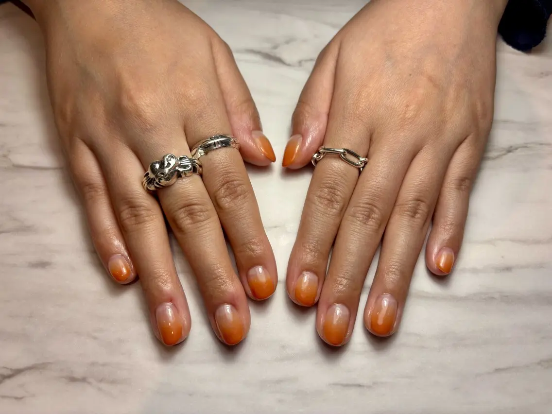 ネイル グラデーション オレンジ SPICENAILS 💅Amiのネイルデザイン