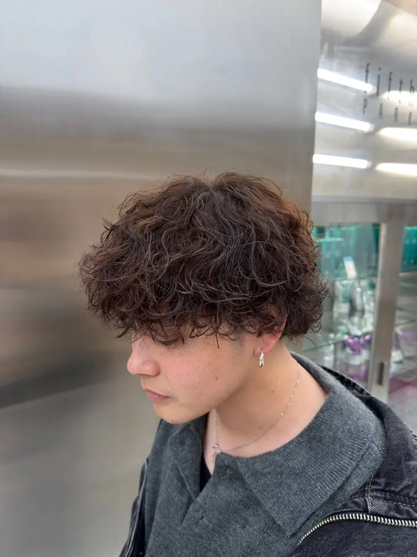 ショート カラー パーマ カット ヘアカラー パーマ fifth 児玉達哉 当日予約🙆のヘアスタイル