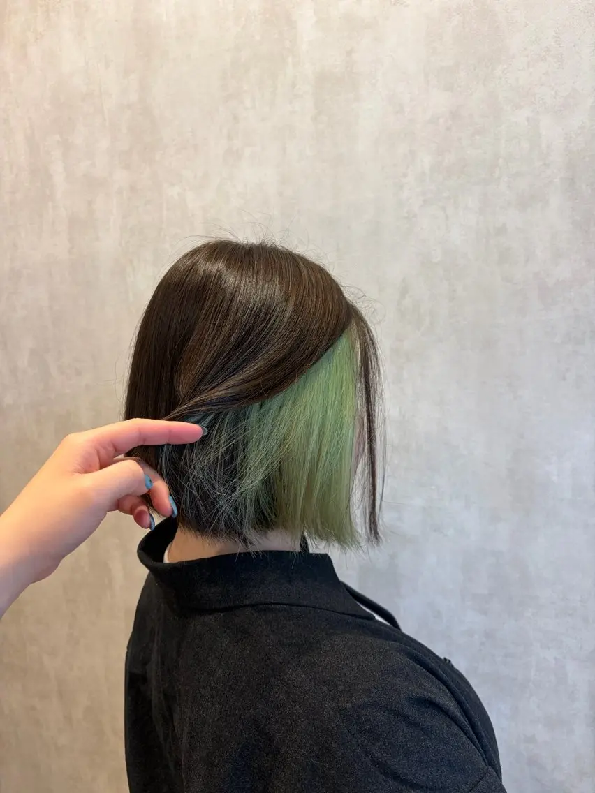 ショート ボブ カット ヘアカラー がもう ゆいこのヘアスタイル