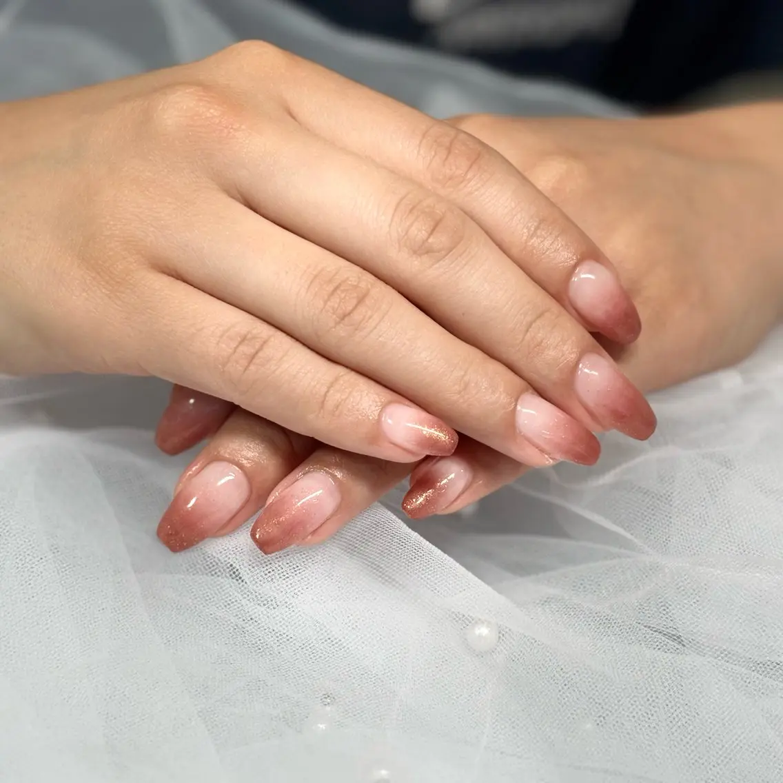 ラメグラデーション　オフ込み💅の写真