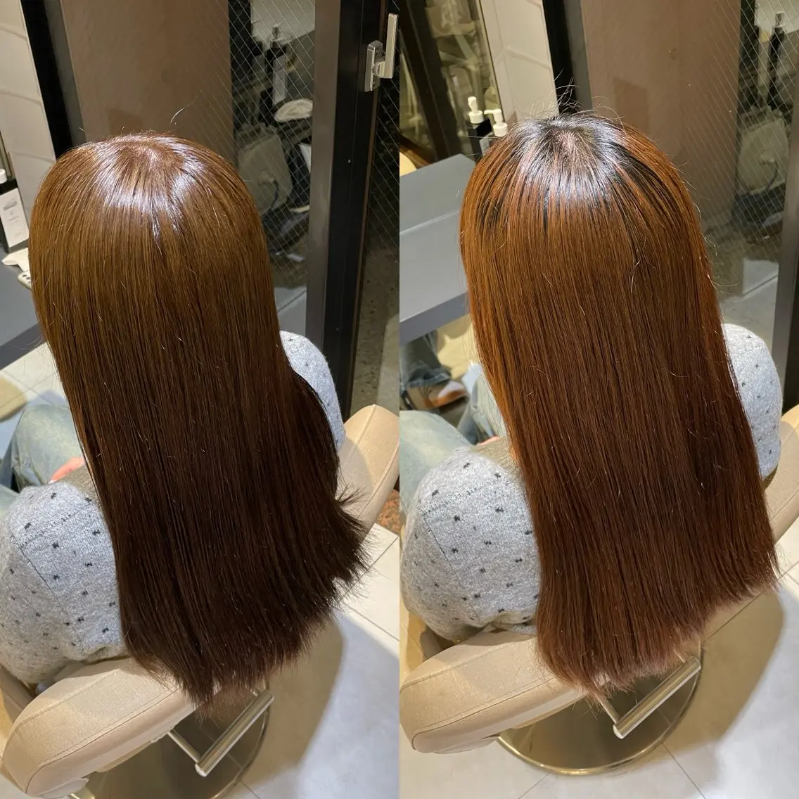 ロング ヘアカラー 大藤 彩のヘアスタイル