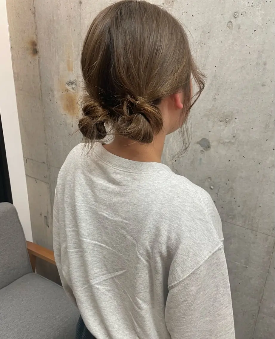 お出かけ前に🎀簡単ヘアアレンジ🎀の写真