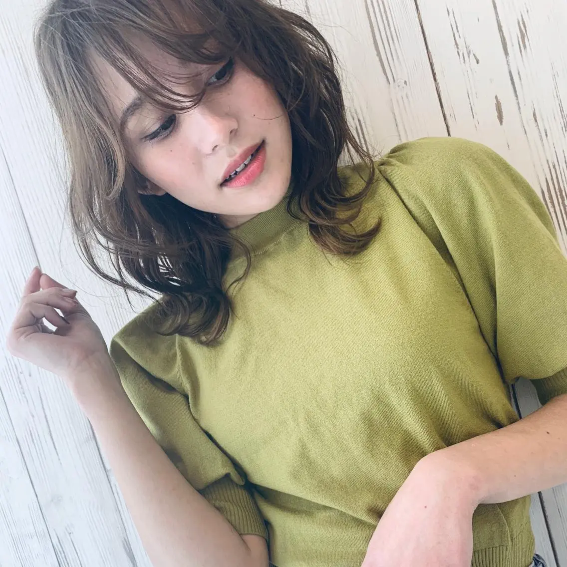 ミディアム 髪質改善 🍀岡村凌也のヘアスタイル