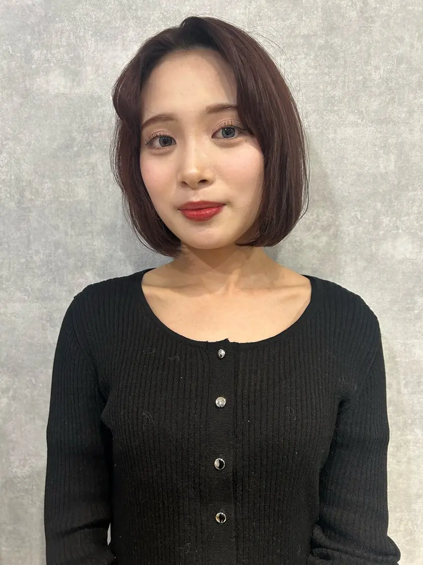 ショート カラー カット ヘアカラー トリートメント 小顔垢抜けレイヤー/ ハイトーン/YUTOのヘアスタイル