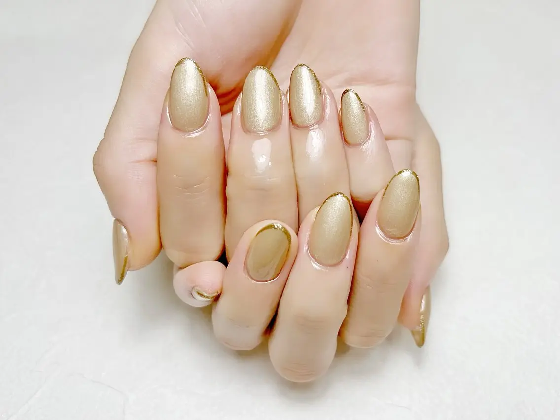 ネイル ラメ(グリッター) オフィスネイル ワンカラーネイル rouse nail RISATOのネイルデザイン