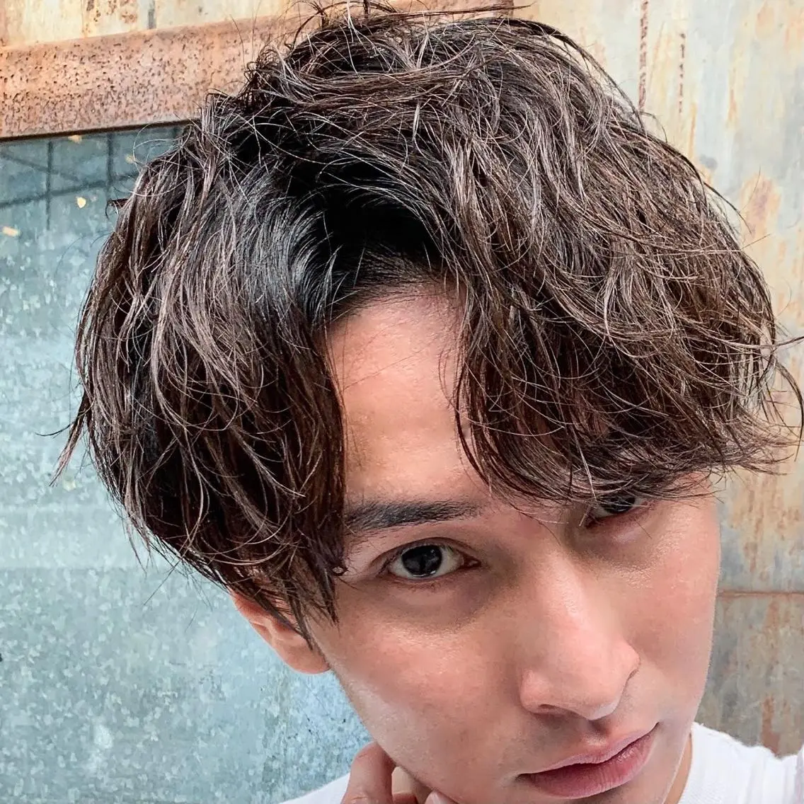 ショート パーマ ヘアアレンジ メンズ カット パーマ トリートメント メンズスタイル ly本厚木のヘアスタイル