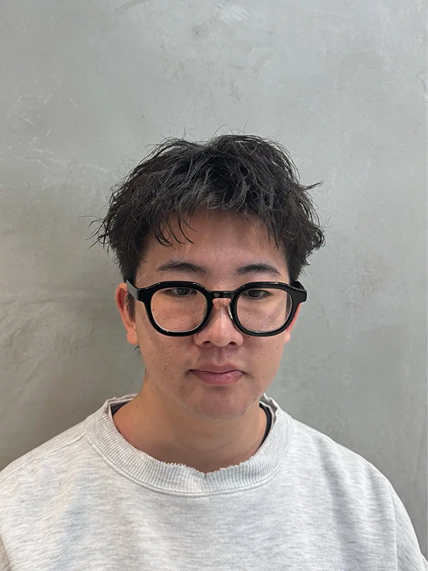 【men's限定】アクティブショート+ピンパーマの写真