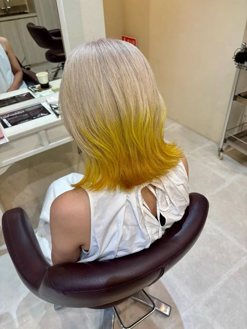 (💇🏻メンズ、💇🏻♀️レディース可能)カット+エンドカラー+艶トリートメントの写真