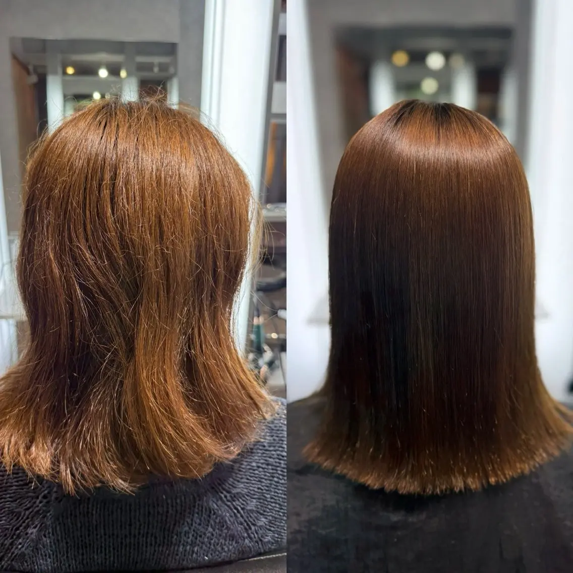 ロング 縮毛矯正 トリートメント 酸性ストレート 髪質改善大槻勇樹のヘアスタイル